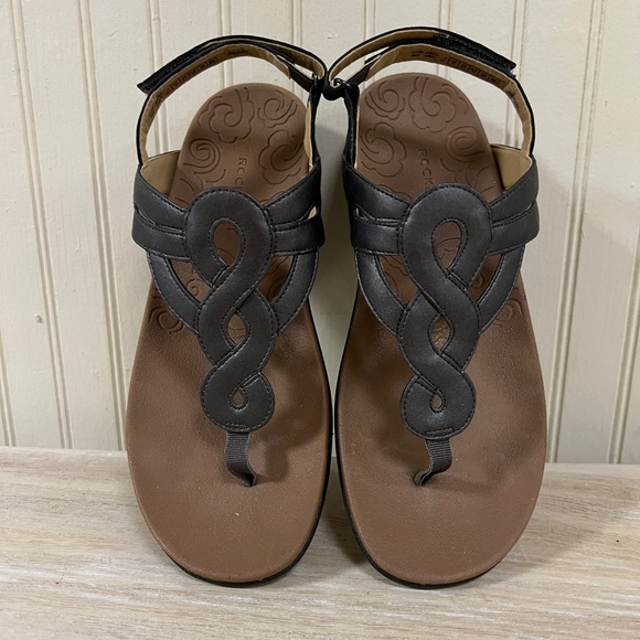 Pewter Rockport Ramona Sandals - 8 Wide - Picture 6 of 9